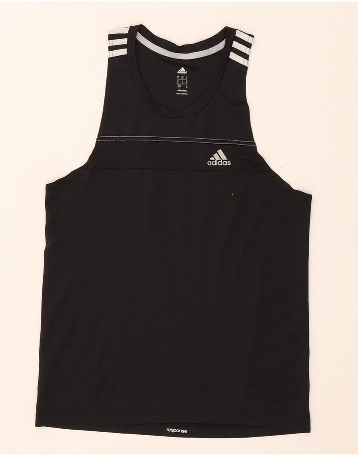 ADIDAS grafisk vest til mænd, lille sort polyester