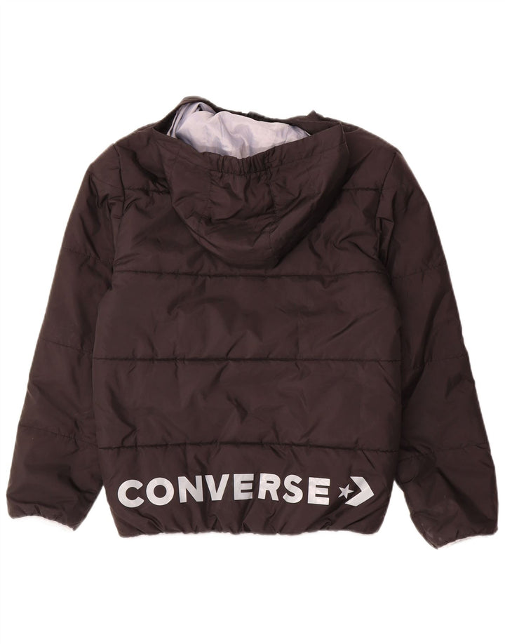 Converse drenge hættepolstret jakke 12-13 år Stor sort polyester