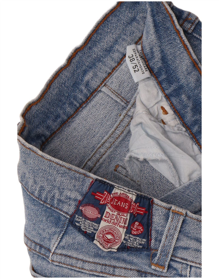 Vintage koniske jeans til kvinder EU 38 Medium W30 L30 Blå Bomuld