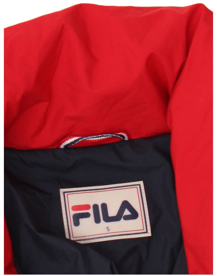 Fila Dame Oversized Polstret Jakke UK 10 Small Multicolor Colourblock