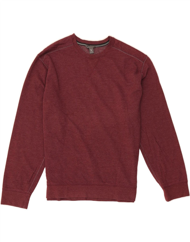 EDDIE BAUER Mens Sweatshirt Jumper XL Maroon Cotton Vintage Eddie Bauer and Second-Hand Eddie Bauer from Messina Hembry 