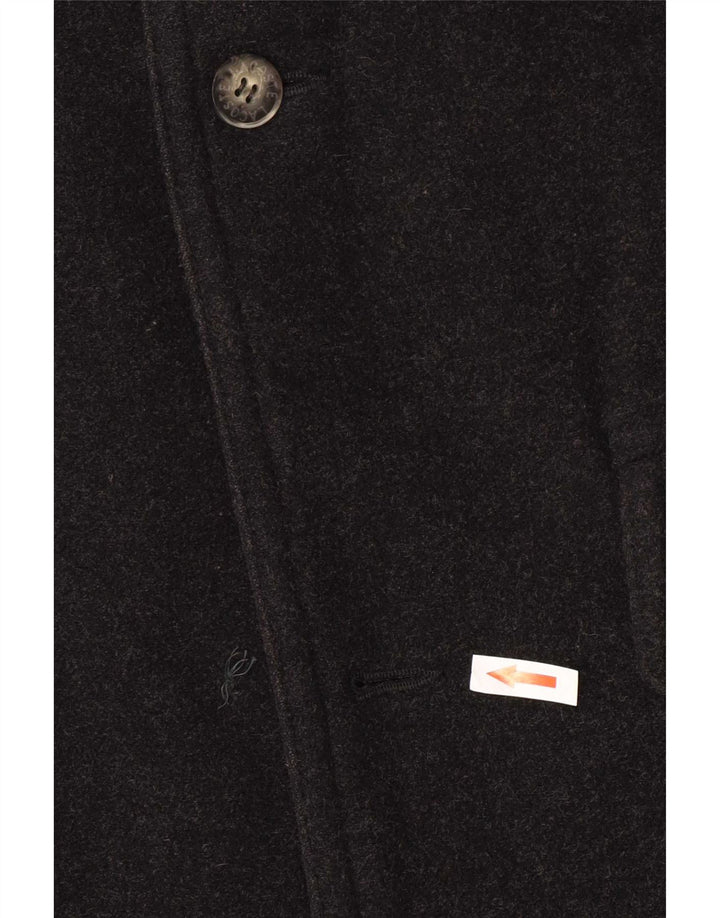 Lacoste Herre Overfrakke IT 50 Stor Sort Uld