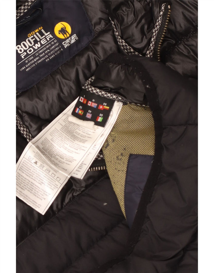 Ciesse Piumini Herre hættepolstret jakke UK 40 Medium Sort Nylon