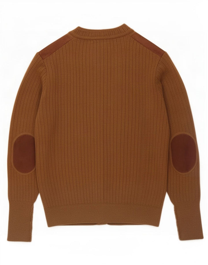 Pierre Sangan Herre cardigan sweater Medium brun uld