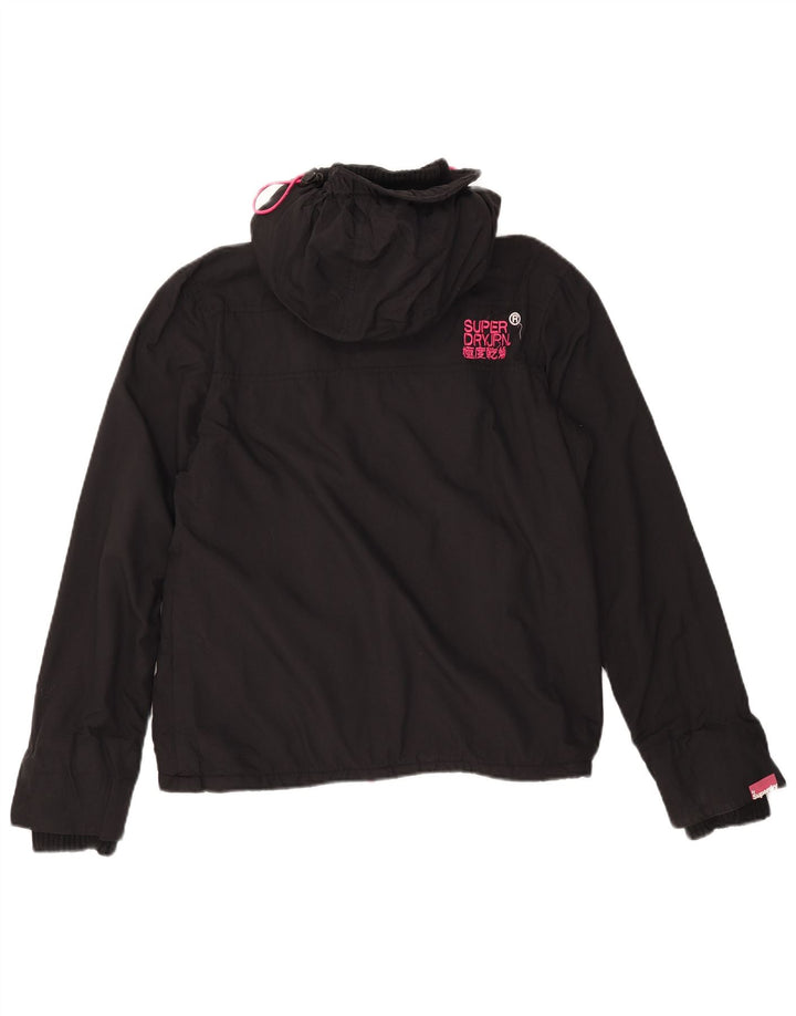 Superdry Windcheater Graphic Windbreaker Jacket UK 14 Medium Sort