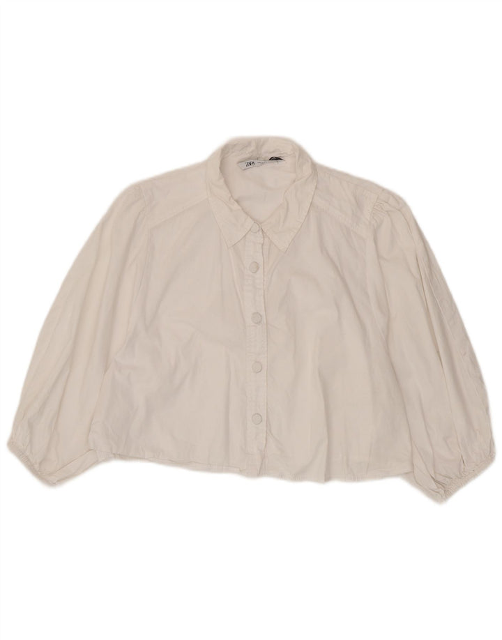 Zara skjortebluse til kvinder UK 18 XL Hvid