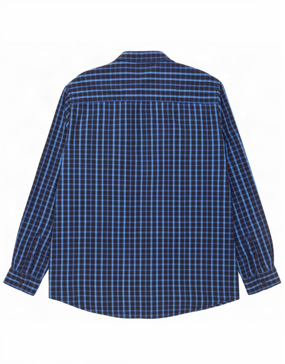 Wrangler herre Regular Fit skjorte 3XL blå ternet bomuld