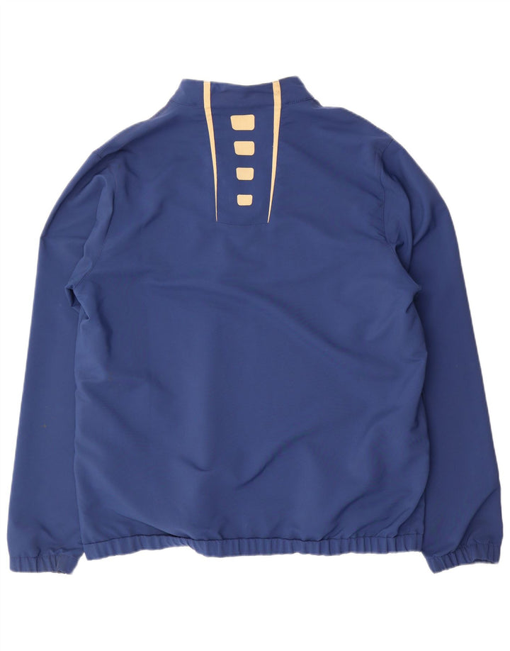 Umbro Herre Grafisk Pullover Træningsdragt Top Jakke Stor Blå Stribet