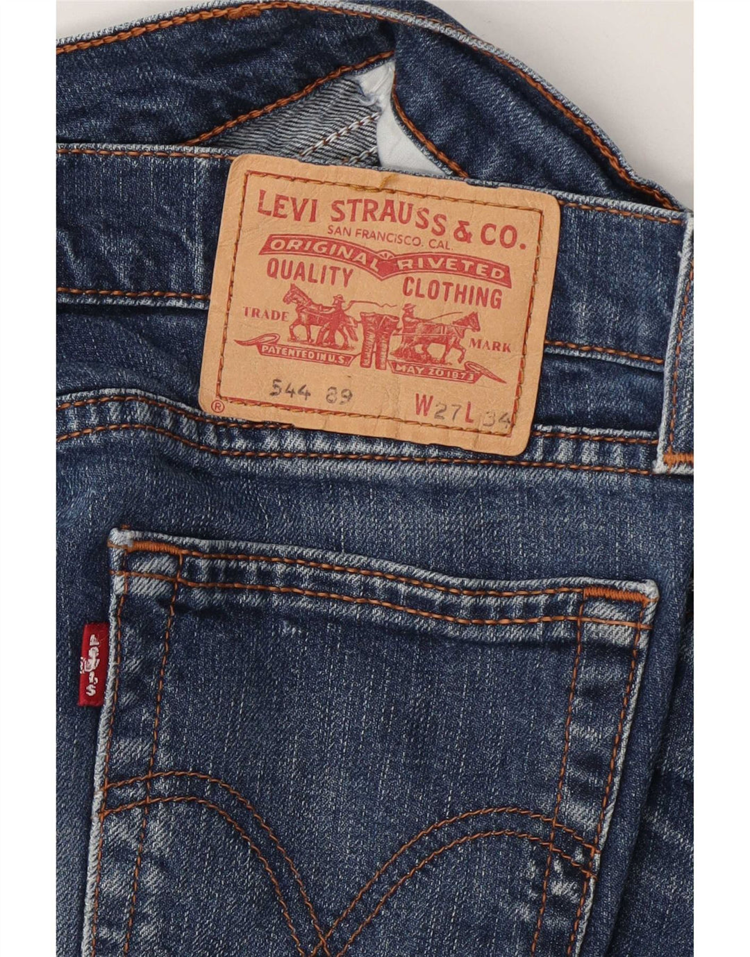 Levi's Dame 544 Bootcut Jeans W27 L28 Blå