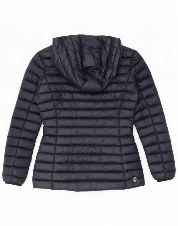 Colmar Womens Hooded Padded Jacket UK 14 Medium Navy Blue