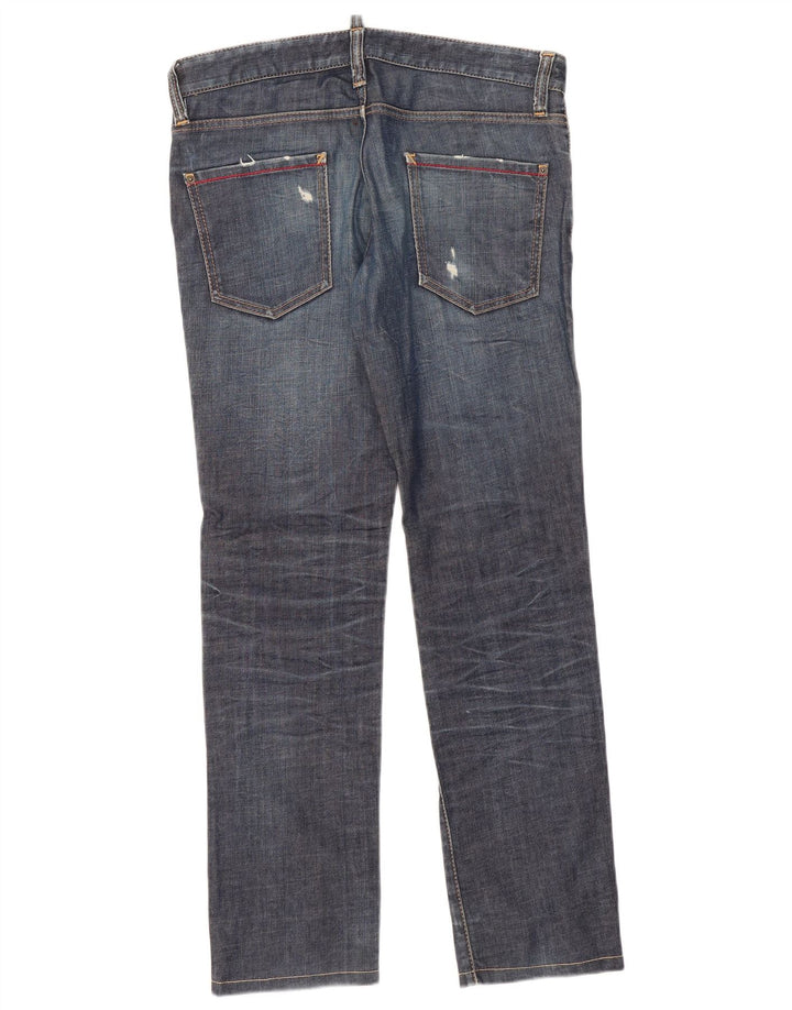 Dsquared2 Dame Slim Jeans IT 48 XL W36 L32 Marineblå Bomuld