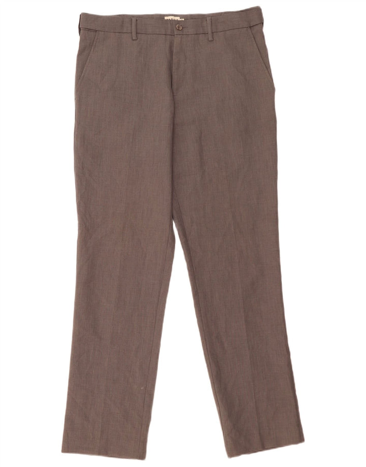 Farah Herre Regular Chino Bukser W34 L31 Grå Polyester