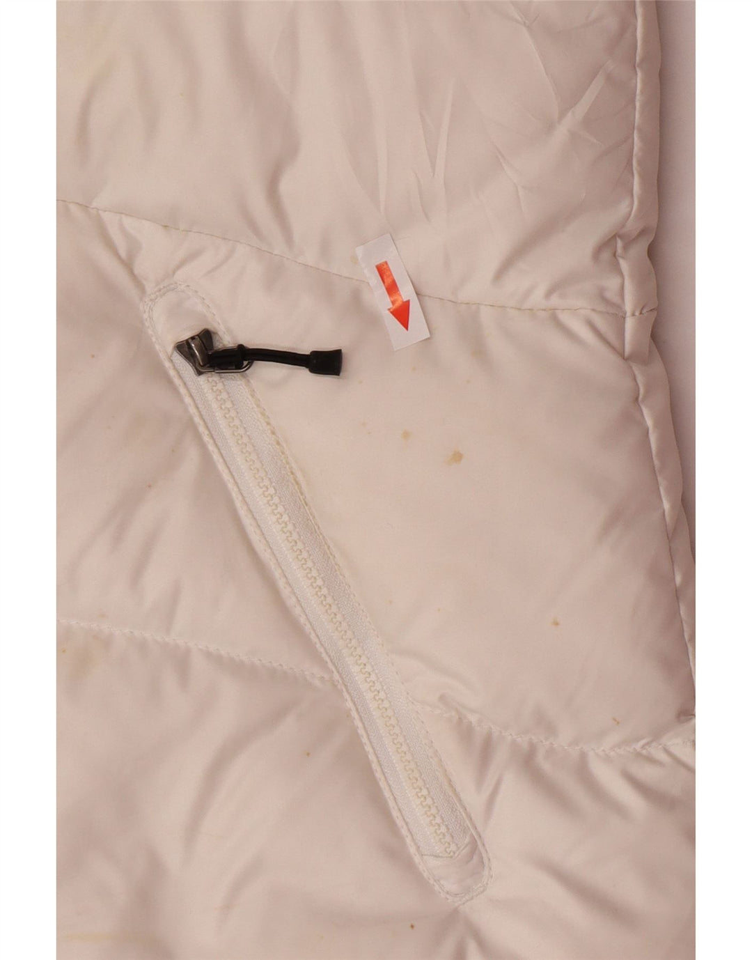 Nike Dame Hætte Polstret Gilet UK 12/14 Medium White Polyester