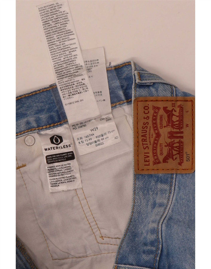 Levi's Womens 501 Denim Hot Pants W29 Medium Blue Cotton