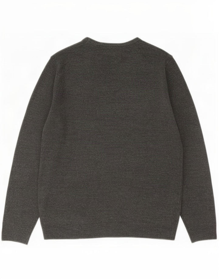 Marks & Spencer Herre V-hals sweater Stor grå kashmir
