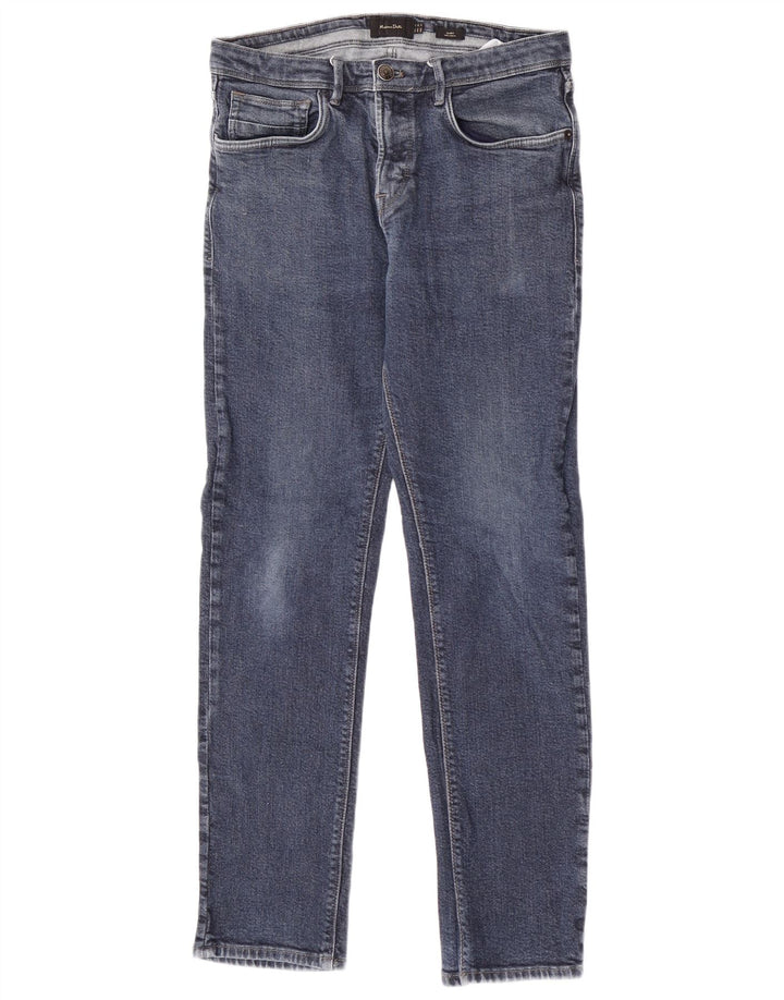 Massimo Dutti Herre Slim Jeans W31 L29 Blå Bomuld