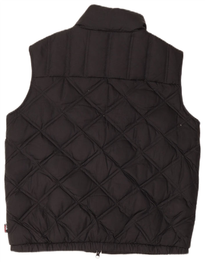 Fila Womens Polstret Gilet UK 14 Medium Black Polyester