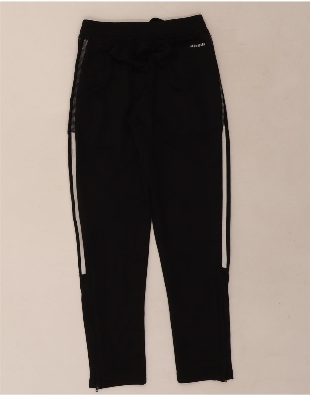 Adidas Boys Aeroready Tracksuit Bukser 9-10 år Sort polyester