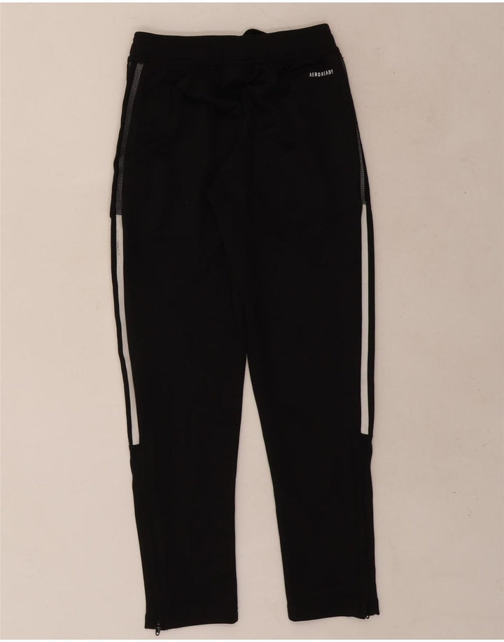 Adidas Boys Aeroready Tracksuit Bukser 9-10 år Sort polyester