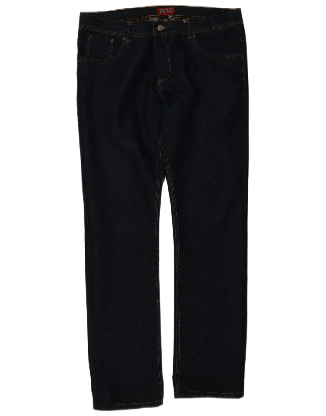 Route 66 Straight Jeans til mænd W36 L30 Marineblå Bomuld