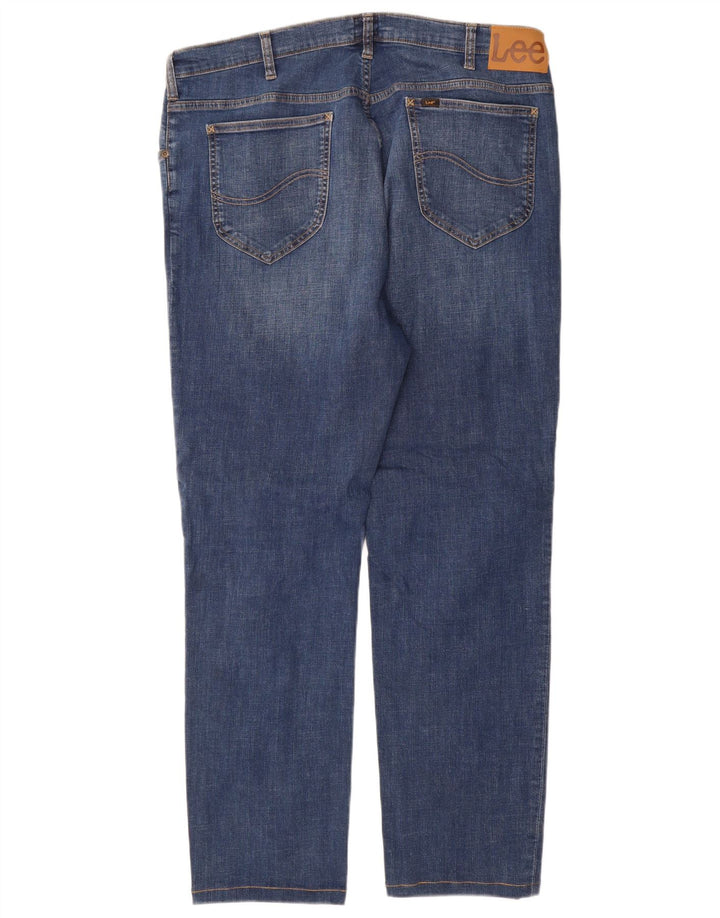 Lee Herre Rider Slim Jeans W40 L31 Blå Bomuld
