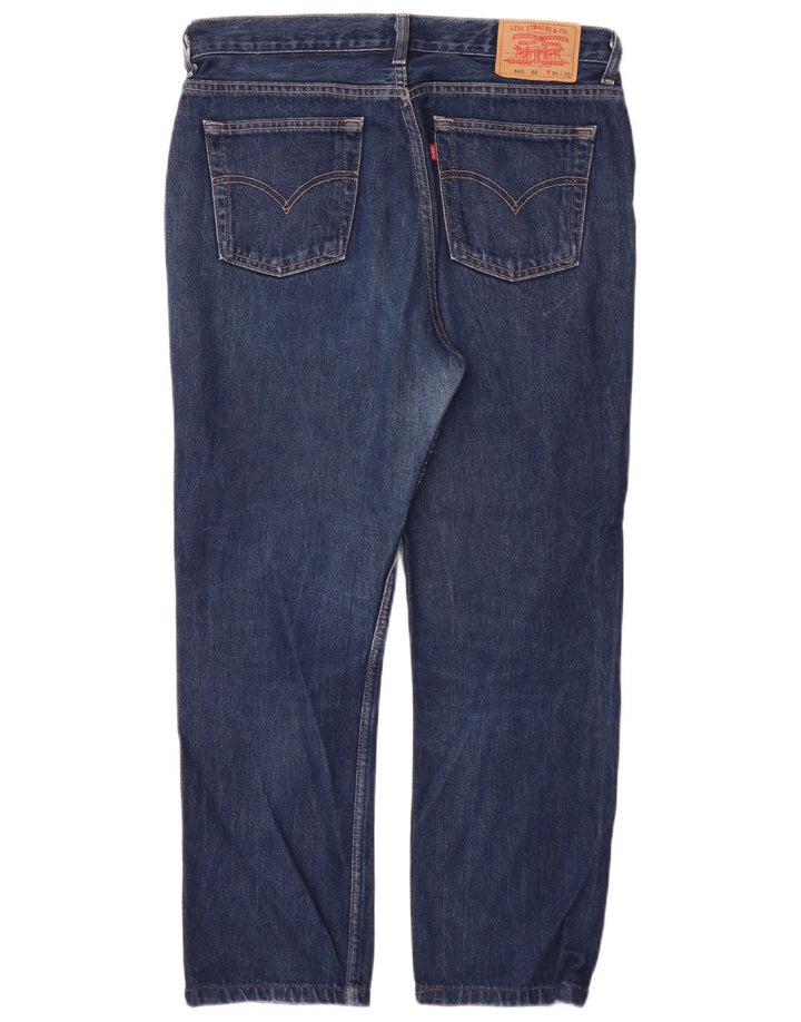 Levi's Herre 583 Straight Jeans W34 L30 Blå