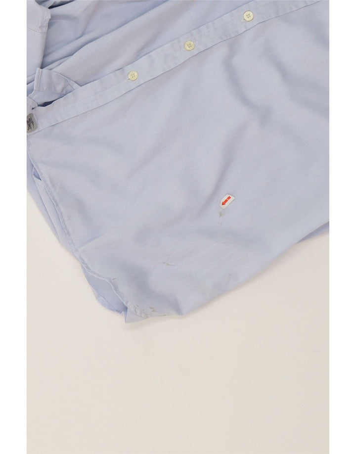 BURBERRY Mens Shirt Size 17 XL Blue Cotton Vintage Burberry and Second-Hand Burberry from Messina Hembry 