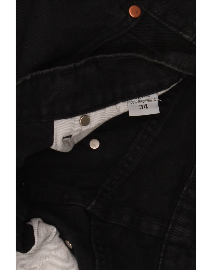 WRANGLER Mens Straight Jeans W34 L30  Black Cotton