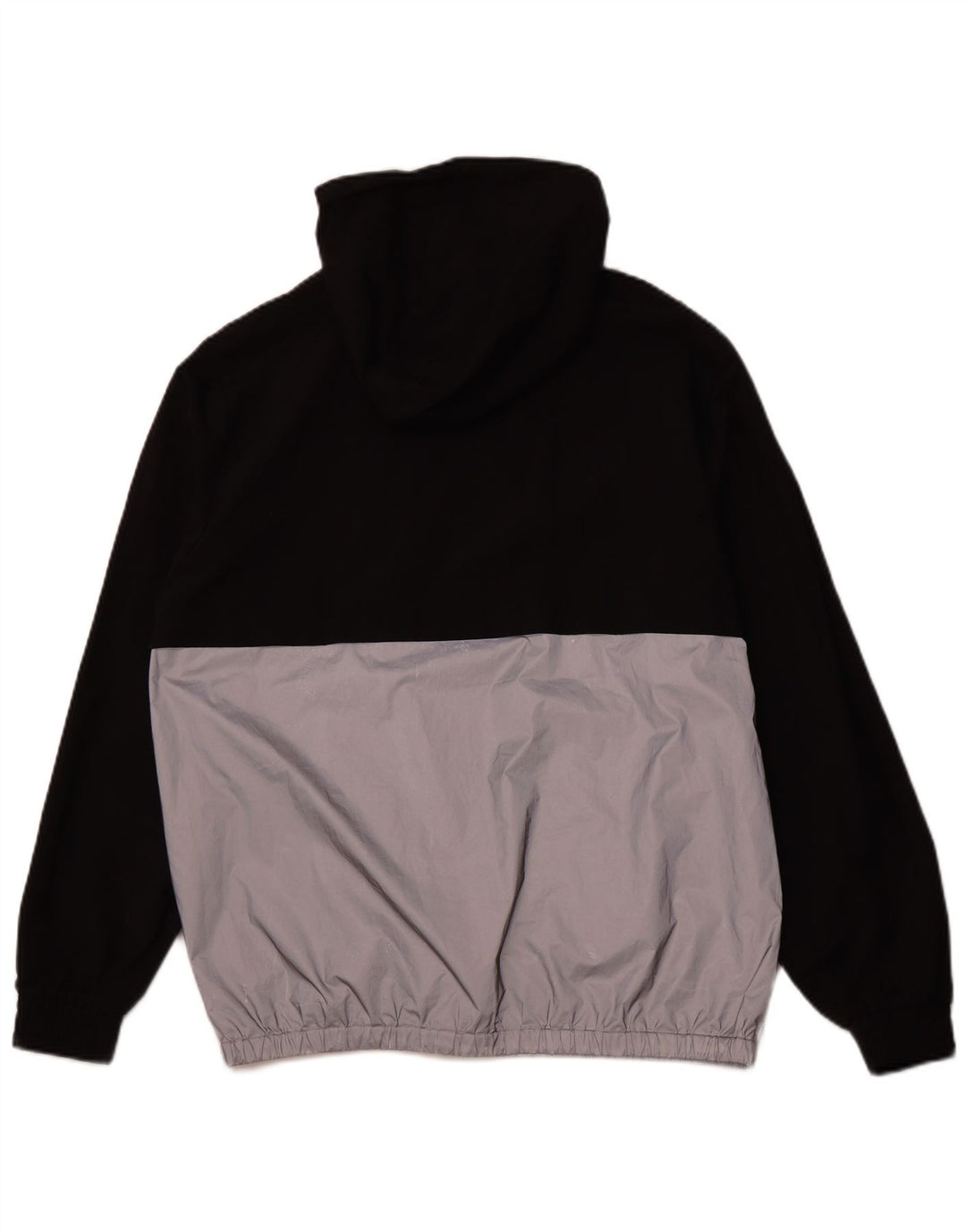 FILA Herre Hooded Zip Neck Tracksuit Top Jacket Large Black Colourblock