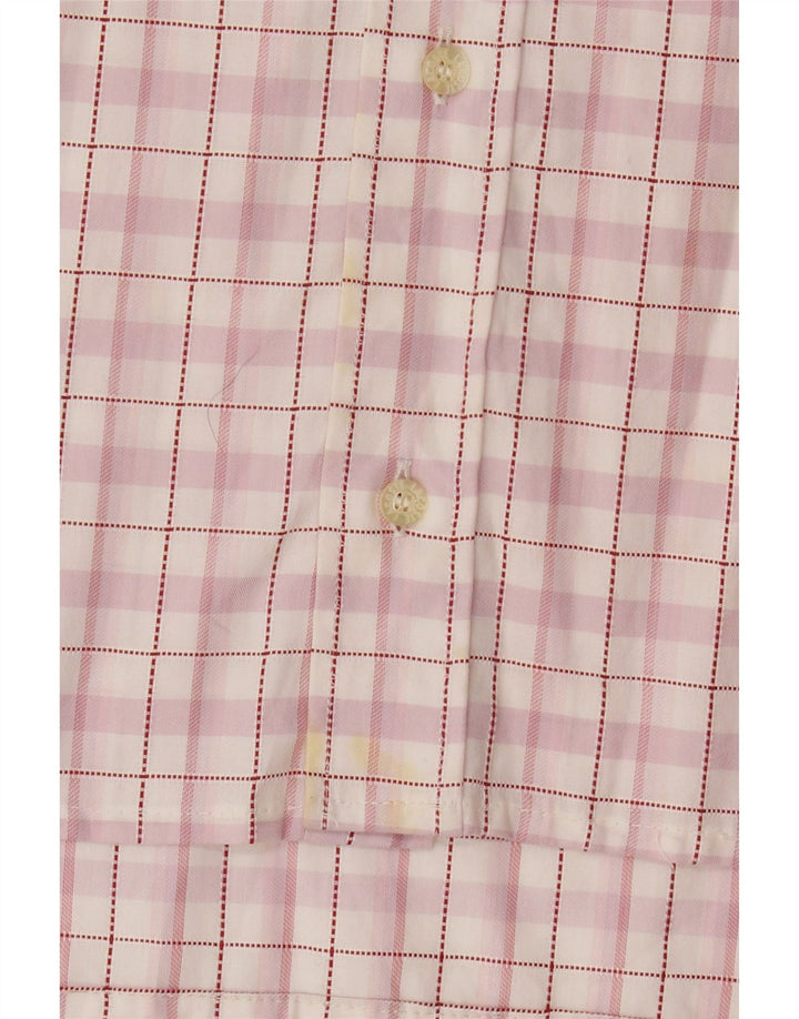 Lacoste Herreskjorte str. 43 Large Pink Check