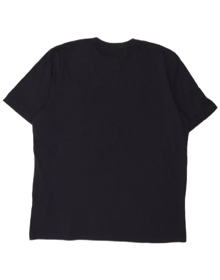 Adidas Herre T-Shirt Top Stor Marineblå Bomuld