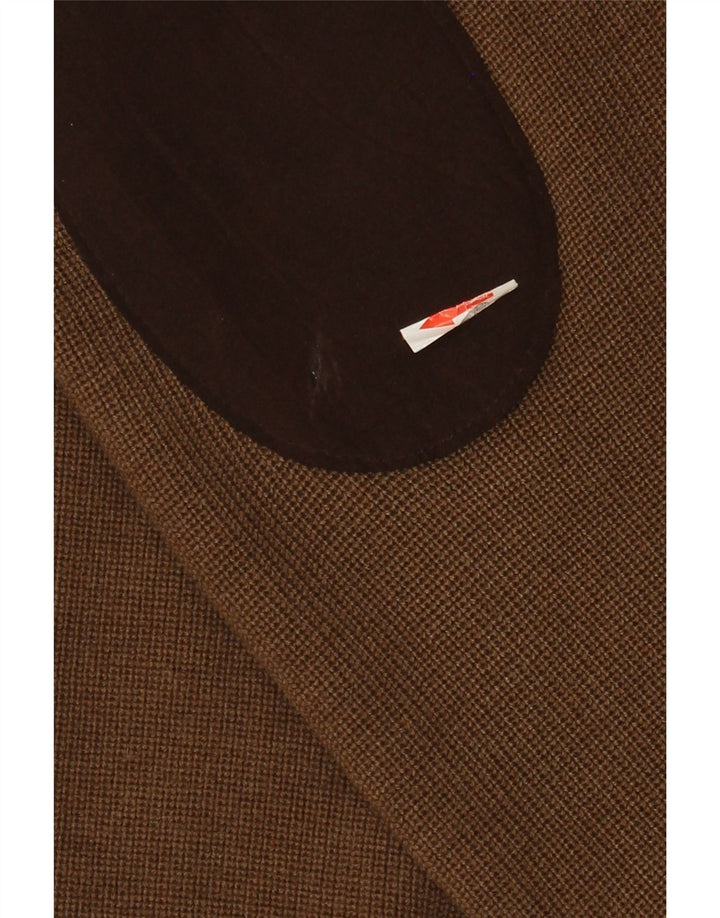 Amerigo Vespucci Herre Zip Neck Jumper Sweater XL Brun
