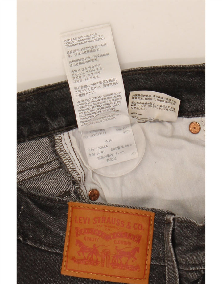 LEVI'S Wedgie denimshorts til kvinder W26 XS Grå bomuld