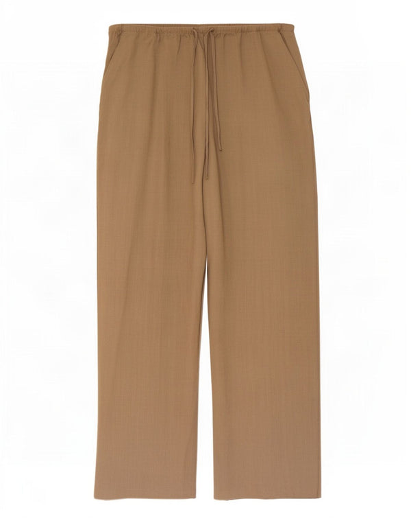 Zara Womens Wide Leg Casual Trousers XL W32 L32 Beige Viscose