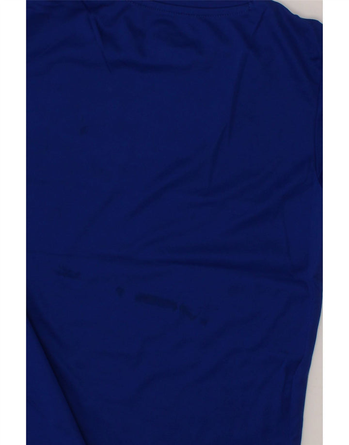 PUMA Boys Graphic T-Shirt Top 5-6 Years XS  Blue Colourblock Polyester Vintage Puma and Second-Hand Puma from Messina Hembry 