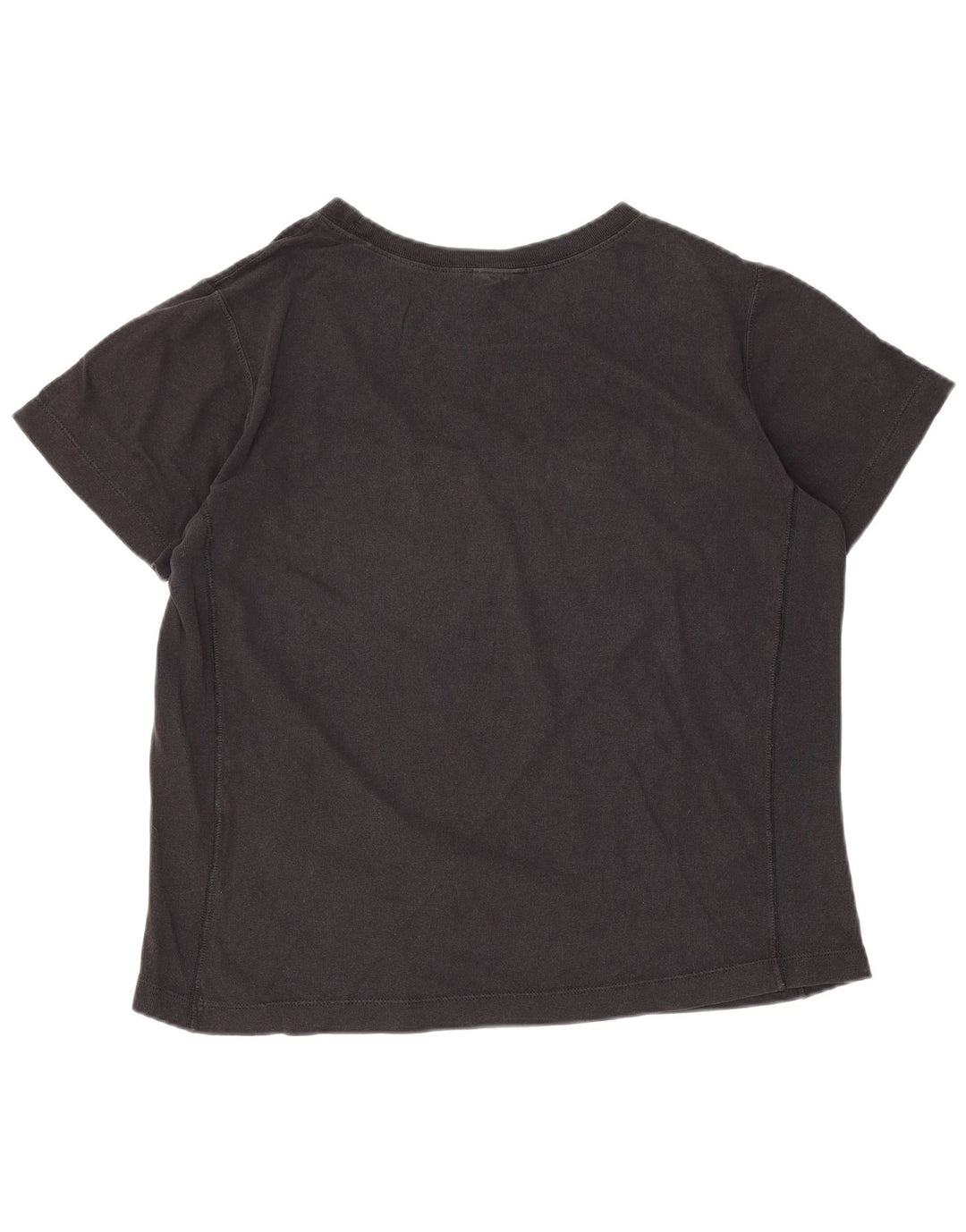 Champion Dame Grafisk T-Shirt Top UK 10 Lille Sort