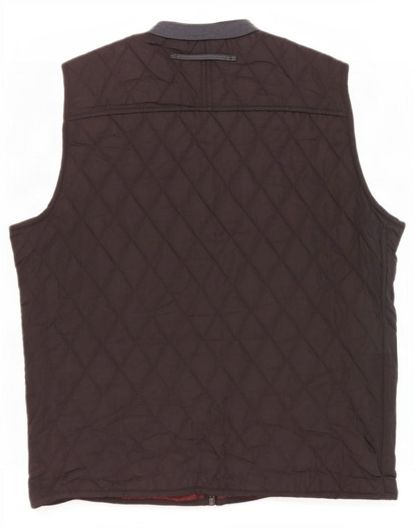 Zara Herre Quiltet Gilet UK 42 XL Sort