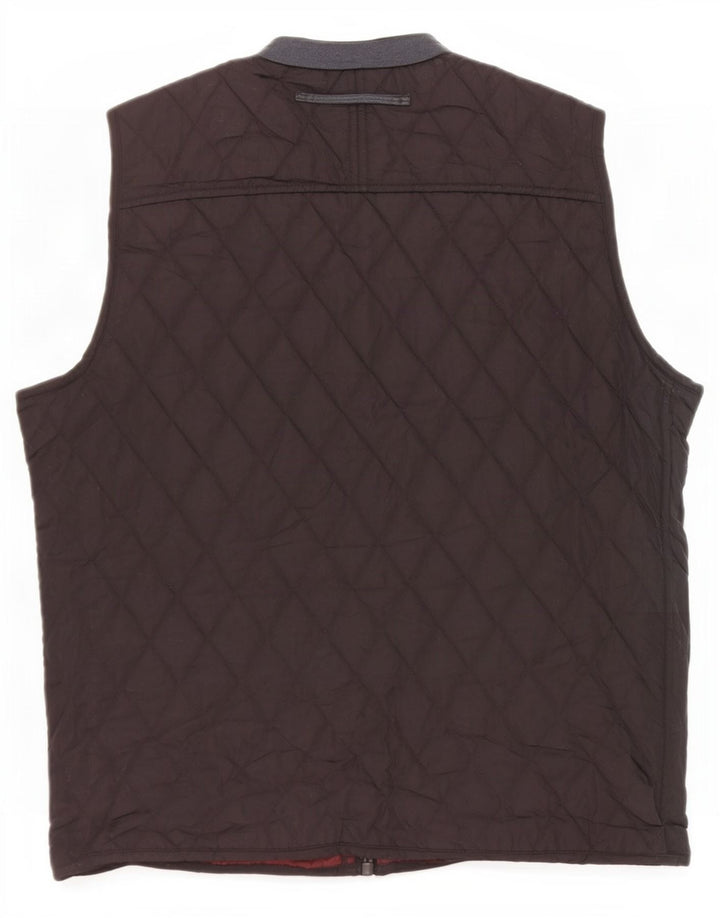 Zara Herre Quiltet Gilet UK 42 XL Sort