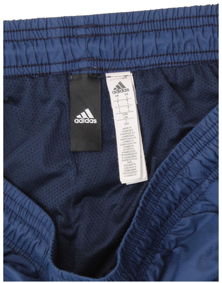 Adidas Træningsdragt bukser til mænd store marineblå nylon
