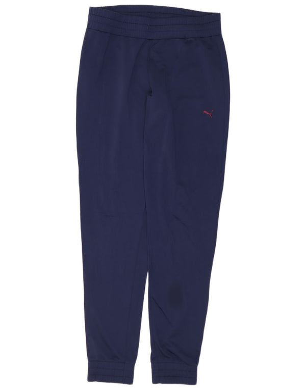 PUMA træningsdragt til kvinder Joggers UK 12 Medium Navy Blue Polyester
