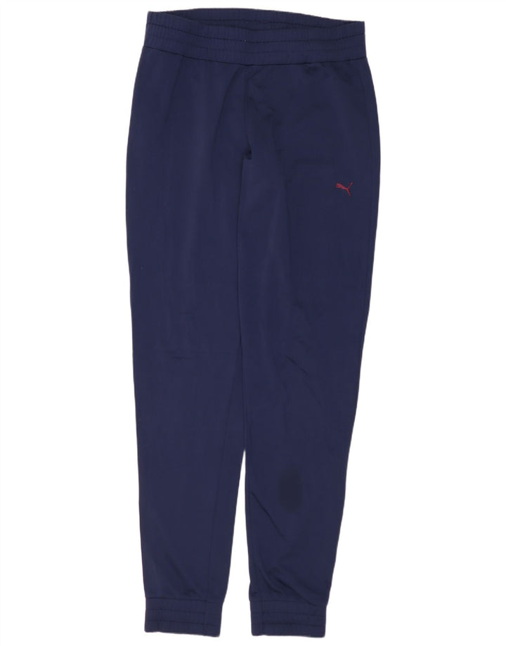 PUMA træningsdragt til kvinder Joggers UK 12 Medium Navy Blue Polyester
