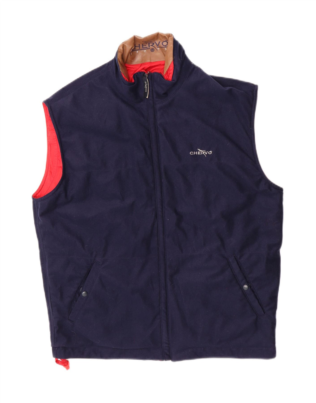 Chervo Herre Reversible Gilet UK 38 Medium Rød Polyamid