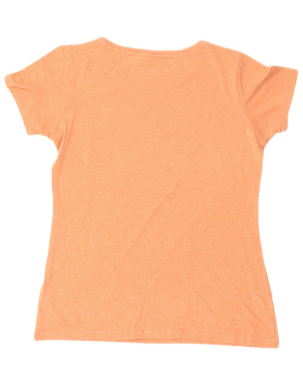 Asics Grafisk T-shirt top til kvinder UK 12 Medium Orange