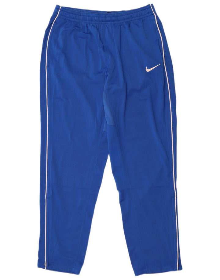 Nike Mens Tracksuit Trousers Large Blue Polyester