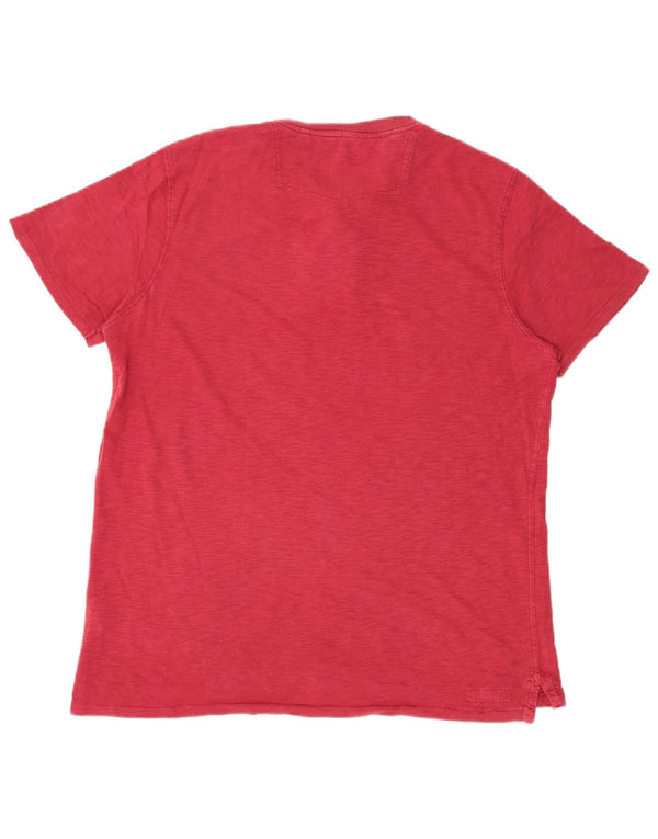 Fat Face Mens T-Shirt Top Large Red Cotton