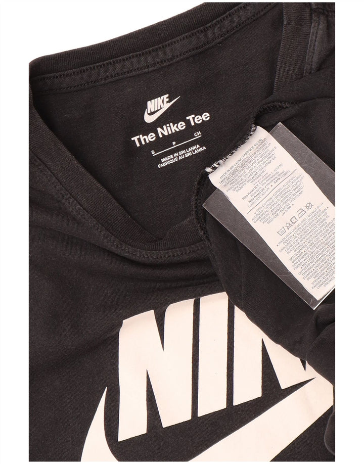 Nike grafisk t-shirt top til mænd, lille sort bomuld