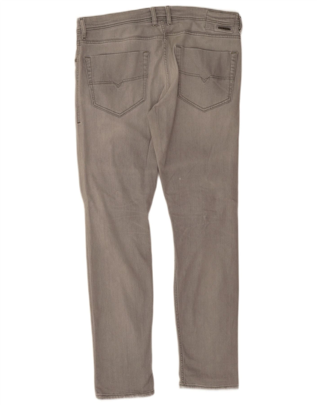 Diesel Herre Tepphar Distressed Carrot Slim Jeans W36 L32 Grå Bomuld