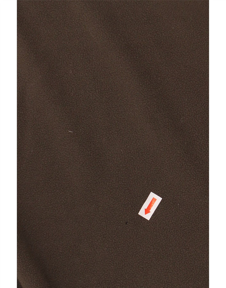 JACK WOLFSKIN Fleecetrøje med lynlås til mænd UK 44 XL Khaki Polyester