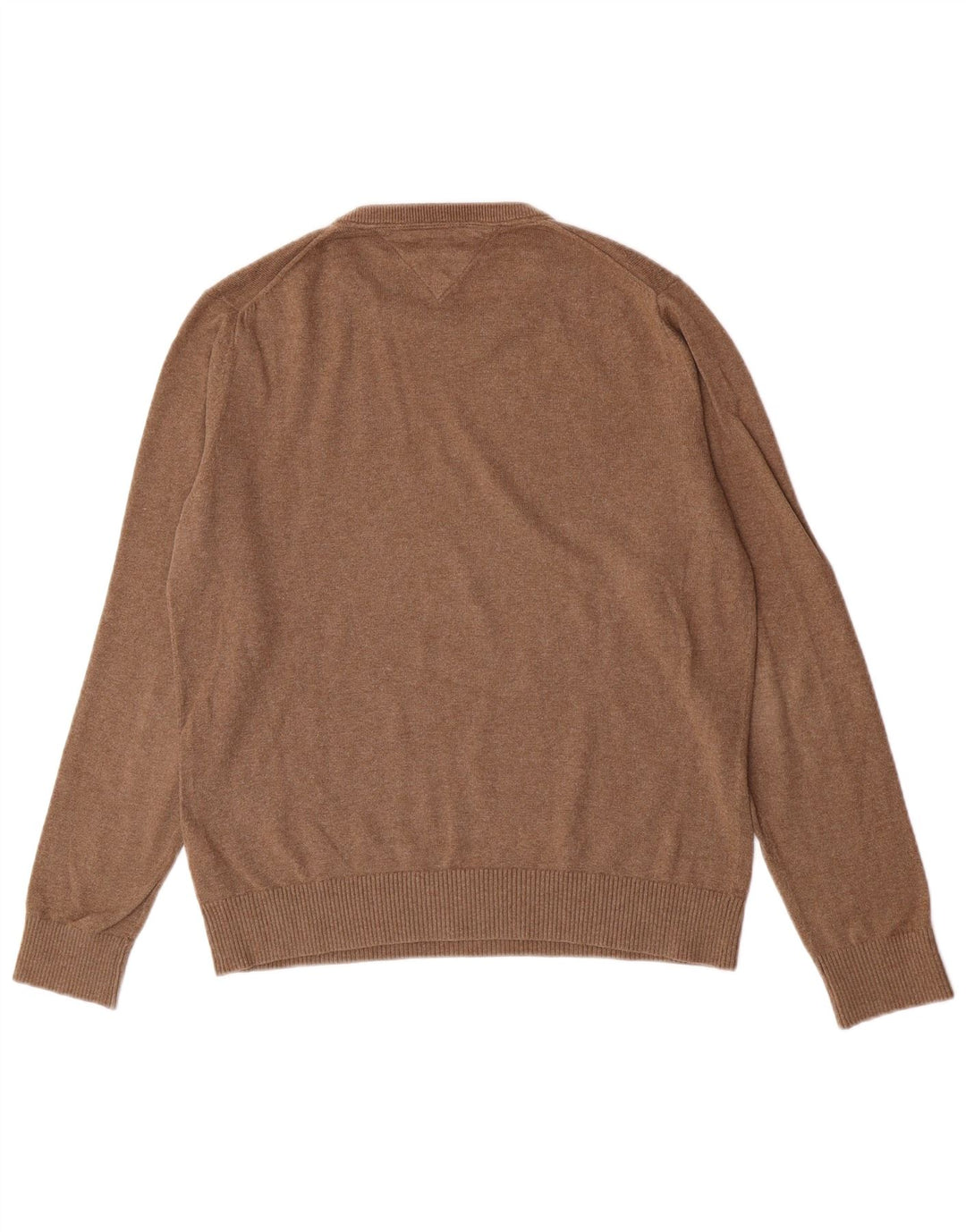 Tommy Hilfiger Herre Crew Neck Jumper Sweater Medium Brun Bomuld