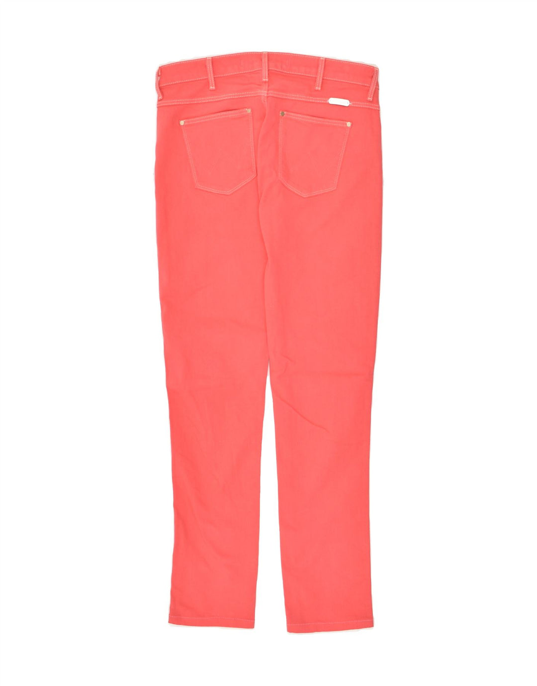 WRANGLER Womens Slim Casual Trousers W29 L29 Red Cotton | Vintage Wrangler | Thrift | Second-Hand Wrangler | Used Clothing | Messina Hembry 